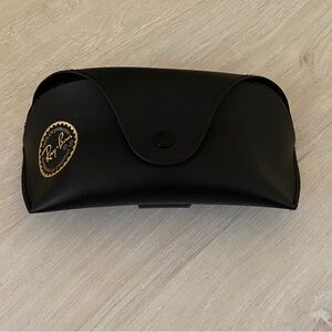 Ray-Ban Black Sunglasses Case Soft Faux Leather Eyewear Travel Accessory